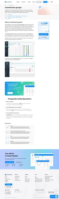 Define an unlimited number of groups in every campaign and effectively separate your affiliates (e. G. By performance).