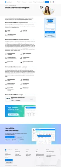 Learn about the Webmaster Affiliate Program's key details, campaign restrictions, rules, commissions, and more before you join.