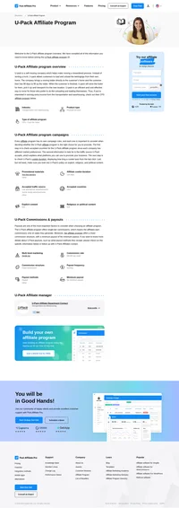 Learn about the U-pack Affiliate Program's key details, campaign restrictions, rules, commissions, and more before you join.