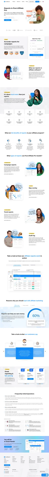 Post Affiliate Pro is affiliate software that helps you track your entire affiliate network. Find out more about Post Affiliate Pro and its business benefits.