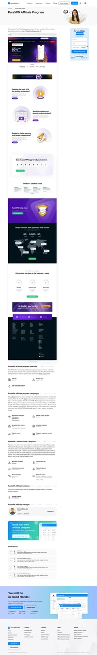 Learn about the PureVPN Affiliate Program's key details, campaign restrictions, rules, commissions, and more before you join.