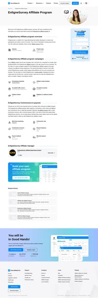 Learn about the EnligneSurvey Affiliate Program's key details, campaign restrictions, rules, commissions, and more before you join.