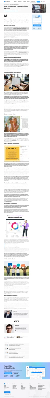 Managing your affiliate partners can be a tough job, especially if you're a startup. Learn about tactics you can use to start your affiliate marketing campaign.