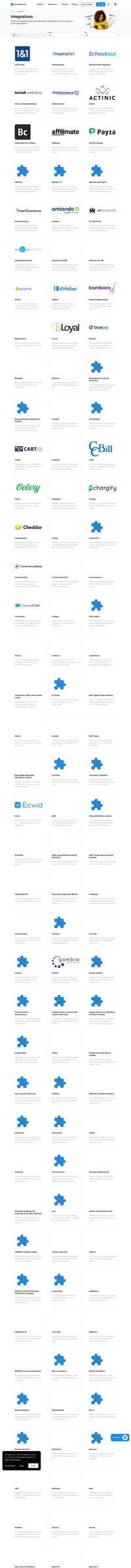 Post Affiliate Pro provides a large number of integrations in the form of plugins. Check out all the available integration solutions right now.