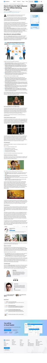 Find out everything you need to know about choosing an influencer for your affiliate marketing program in Post Affiliate Pro's guide.