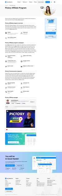 Learn about the Pictory Affiliate Program's key details, campaign restrictions, rules, commissions, and more before you join.