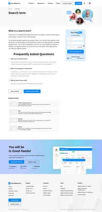 A search term is a marketing terminology of the text that the user types in a search bar. It consists of one or more keywords.