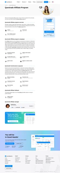 Learn about the Questrade Affiliate Program's key details, campaign restrictions, rules, commissions, and more before you join.