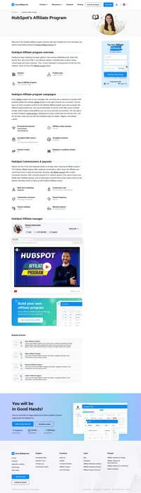 Learn about the HubSpot’s Affiliate Program's key details, campaign restrictions, rules, commissions, and more before you join.