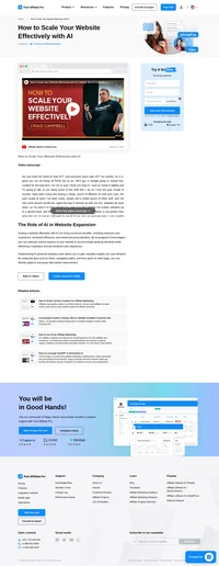 Discover how to effectively scale your website with AI on Post Affiliate Pro. Learn about AI-driven content creation, SEO optimization, and keyword research to enhance your site's scalability. Utilize tools like Crowbot, Quailbot, and Grammarly to streamline your content strategy and boost online presence. Visit now to transform your digital marketing efforts!