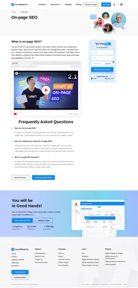 Search engines produce search results by importance by various factors. On-page factors are – keyword in the element, keyword in the page content.