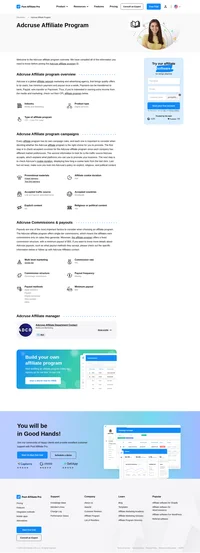 Learn about the Adcruse Affiliate Program's key details, campaign restrictions, rules, commissions, and more before you join.