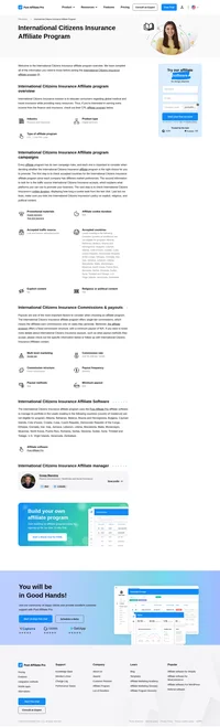 Learn about the International Citizens Insurance's key details, campaign restrictions, rules, commissions, and more before you join.
