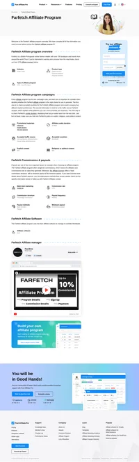 Learn about the Farfetch Affiliate Program's key details, campaign restrictions, rules, commissions, and more before you join.