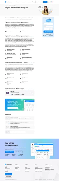 Learn about the FlightCalls Affiliate Program's key details, campaign restrictions, rules, commissions, and more before you join.