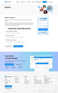 The payout is the revenue that is received for each conversion. The value is decided by the advertiser. The payout can be either fixed or dynamic.