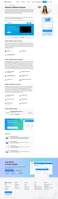 Learn about the Adindex Affiliate Program's key details, campaign restrictions, rules, commissions, and more before you join.