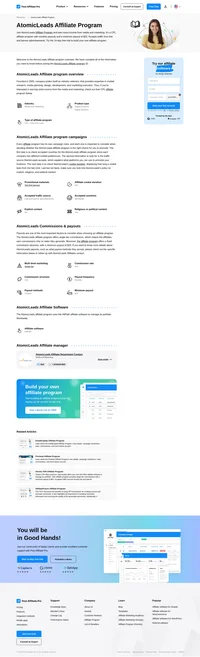 Learn about the AtomicLeads Affiliate Program's key details, campaign restrictions, rules, commissions, and more before you join.