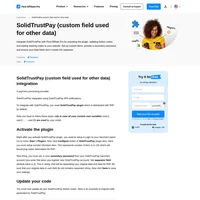 Would you like to improve your affiliate software even more? Check out the SolidTrustPay (custom field used for other data) integration for Post Affiliate Pro.