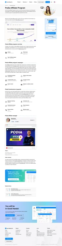 Learn about the Podia Affiliate Program's key details, campaign restrictions, rules, commissions, and more before you join.