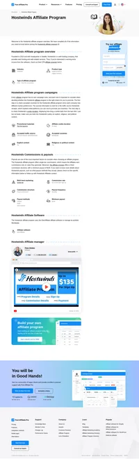 Learn about the Hostwinds Affiliate Program's key details, campaign restrictions, rules, commissions, and more before you join.