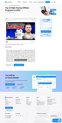 Discover the top 10 high-paying affiliate programs of 2023, spanning industries like online courses, web hosting, and digital marketing. Learn how to earn substantial commissions with platforms like Teachable, Fiverr, and SEMrush, each offering unique promotional resources to boost your success. Explore these lucrative opportunities and start maximizing your affiliate earnings today!