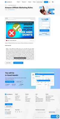 Discover essential Amazon Affiliate Marketing rules with Post Affiliate Pro. Learn how to disclose affiliate links, update product prices, and avoid pitfalls like URL cloaking and self-purchasing. Follow these golden rules to ensure sustainable income and build trust with your audience. Watch our video for more insights!