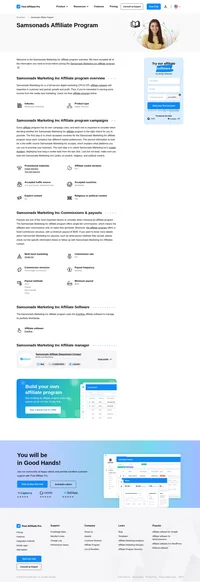 Learn about the Samsonads Affiliate Program's key details, campaign restrictions, rules, commissions, and more before you join.