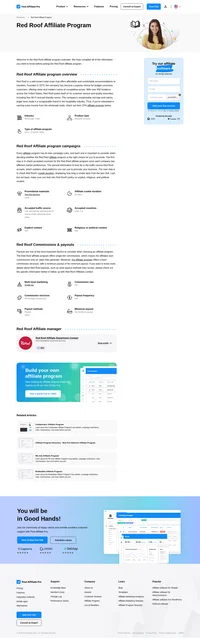 Learn about the Red Roof Affiliate Program's key details, campaign restrictions, rules, commissions, and more before you join.