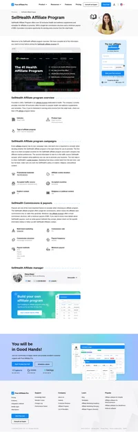 Learn about the SellHealth Affiliate Program's key details, campaign restrictions, rules, commissions, and more before you join.