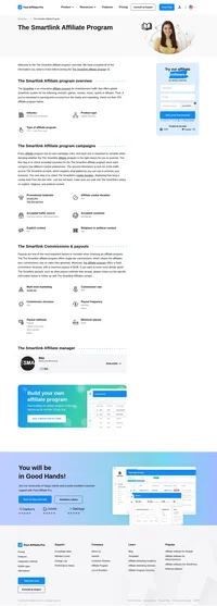 Learn about the The Smartlink Affiliate Program's key details, campaign restrictions, rules, commissions, and more before you join.