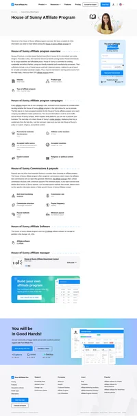 Learn about the House of Sunny Affiliate Program's key details, campaign restrictions, rules, commissions, and more before you join.