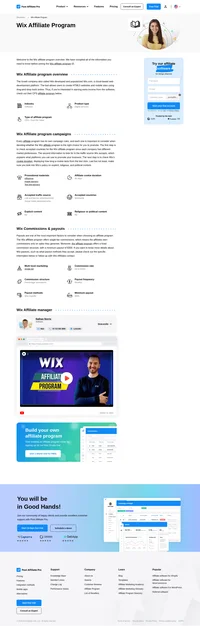 Learn about the Wix Affiliate Network Program's key details, campaign restrictions, rules, commissions, and more before you join.
