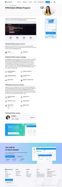 Learn about the FPM.Global Affiliate Program's key details, campaign restrictions, rules, commissions, and more before you join.