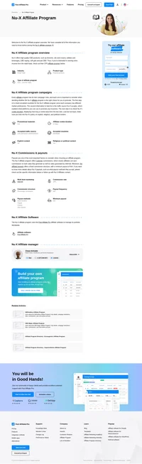 Learn about the Nu-X Affiliate Program's key details, campaign restrictions, rules, commissions, and more before you join.