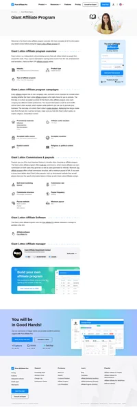 Learn about the Giant Affiliate Program's key details, campaign restrictions, rules, commissions, and more before you join.