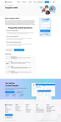 Using targeted traffic, you can manage visitors to your site. People who are not familiar with what you do will not accidentally end up on your page.