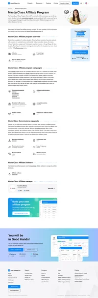 Learn about the MasterClass Affiliate Program's key details, campaign restrictions, rules, commissions, and more before you join.