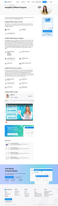 Learn about the Insightful Affiliate Program's key details, campaign restrictions, rules, commissions, and more before you join.