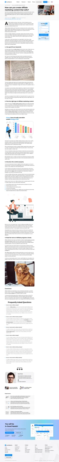 Few tips how to write believable affiliate content that will convince your readers to make a purchase via your link.