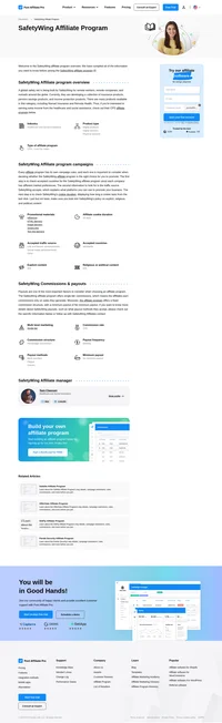 Learn about the SafetyWing Affiliate Program's key details, campaign restrictions, rules, commissions, and more before you join.