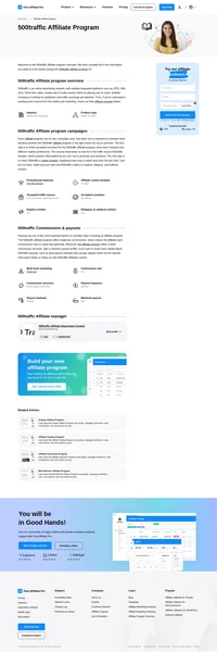 Learn about the 500traffic Affiliate Program's key details, campaign restrictions, rules, commissions, and more before you join.