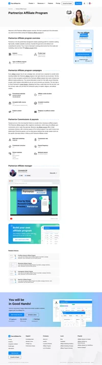 Learn about the Partnerize Affiliate Program's key details, campaign restrictions, rules, commissions, and more before you join.