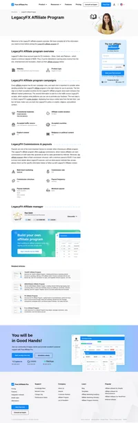 Learn about the LegacyFX Affiliate Program's key details, campaign restrictions, rules, commissions, and more before you join.