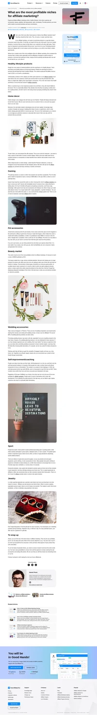 Are you interested in promoting products/services? Check out our comprehensive list of the most profitable niches for affiliate marketing.