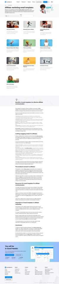 Seeking professional email templates? Look no further. Post Affiliate Pro provides free email templates for affiliate marketing purposes.