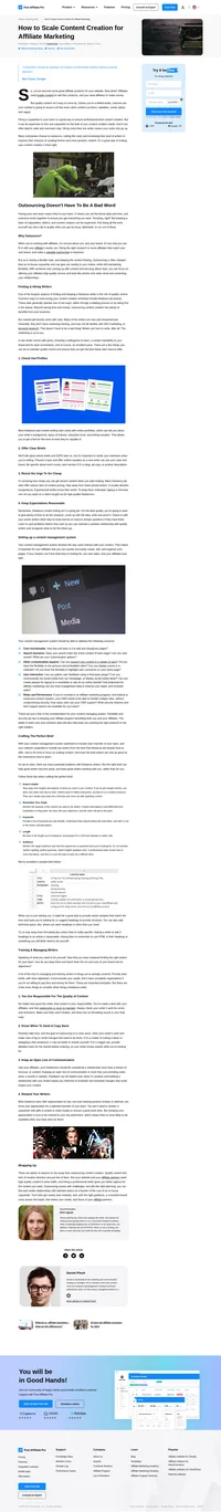 Affiliates need quality content to sell their products, and you need affiliates to make money. Learn how to scale content creation for affiliate marketing.