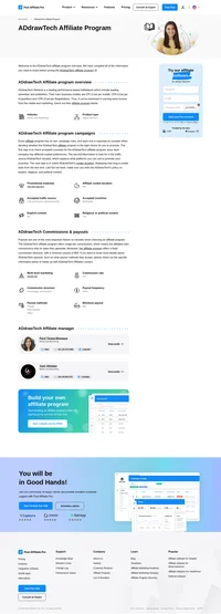 Learn about the ADdrawTech Affiliate Program 's key details, campaign restrictions, rules, commissions, and more before you join.