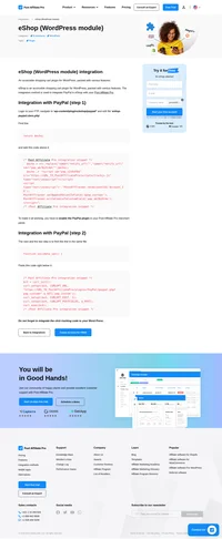 Would you like to improve your affiliate software even more? Check out the eShop (WP module) integration for Post Affiliate Pro.