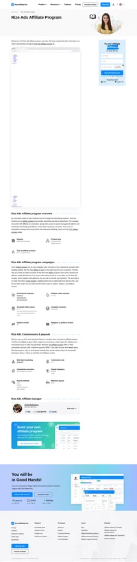 Learn about the Rize Ads Affiliate Program's key details, campaign restrictions, rules, commissions, and more before you join.